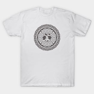 Celtic Tree of Life, grey, inverted T-Shirt